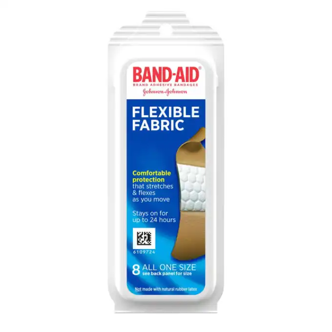 Band-Aid Brand Flexible Fabric Adhesive Bandages (8 ct)